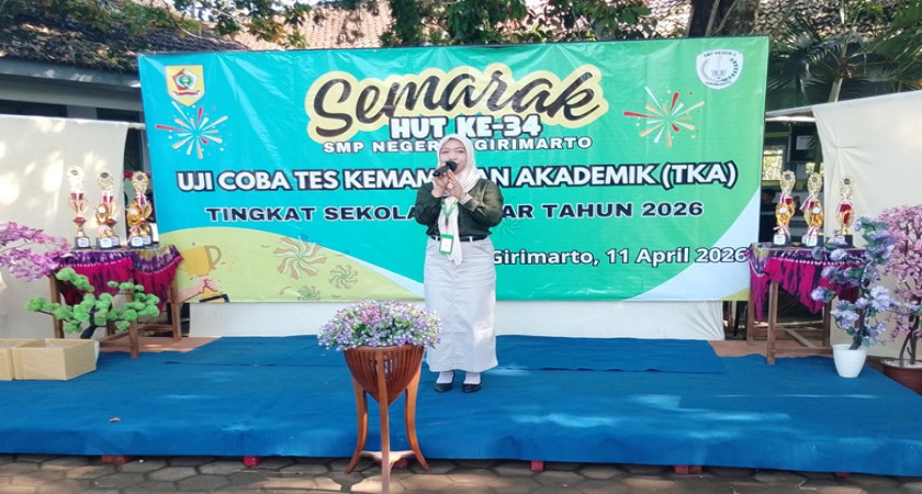 Ratusan Siswa Antusias! Try Out TKA SMPN 2 Girimarto Berlangsung Meriah dan Penuh Kejutan