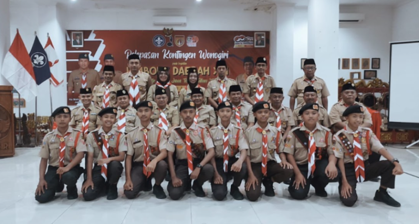 Kadinas P dan K Wonogiri Lepas Kontingen Jambore Daerah