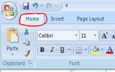 Fungsi Tab Home pada Microsoft Excel 2007
